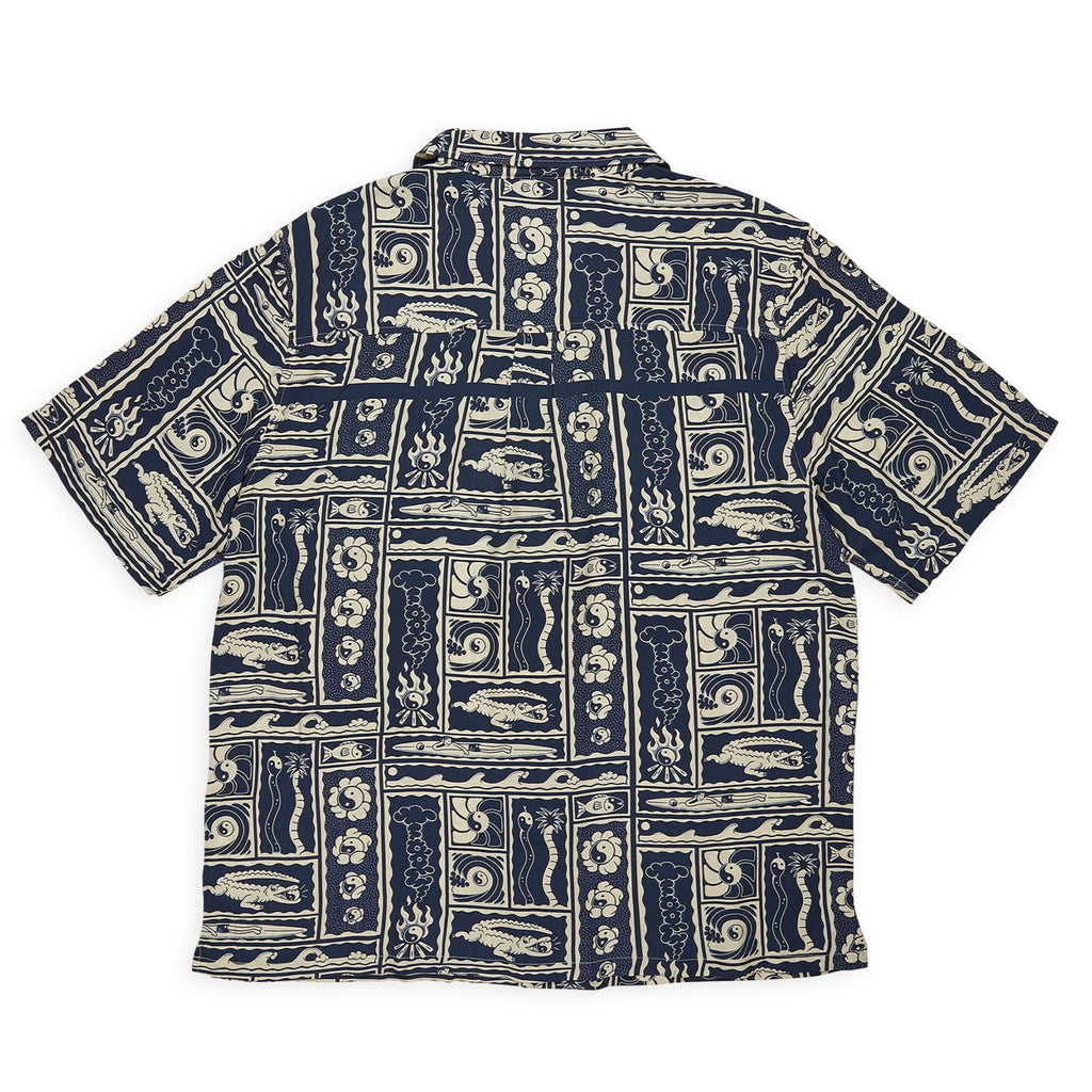 T&C Surf Designs Aloha chemise manches courtes - Navy Kenny Camp