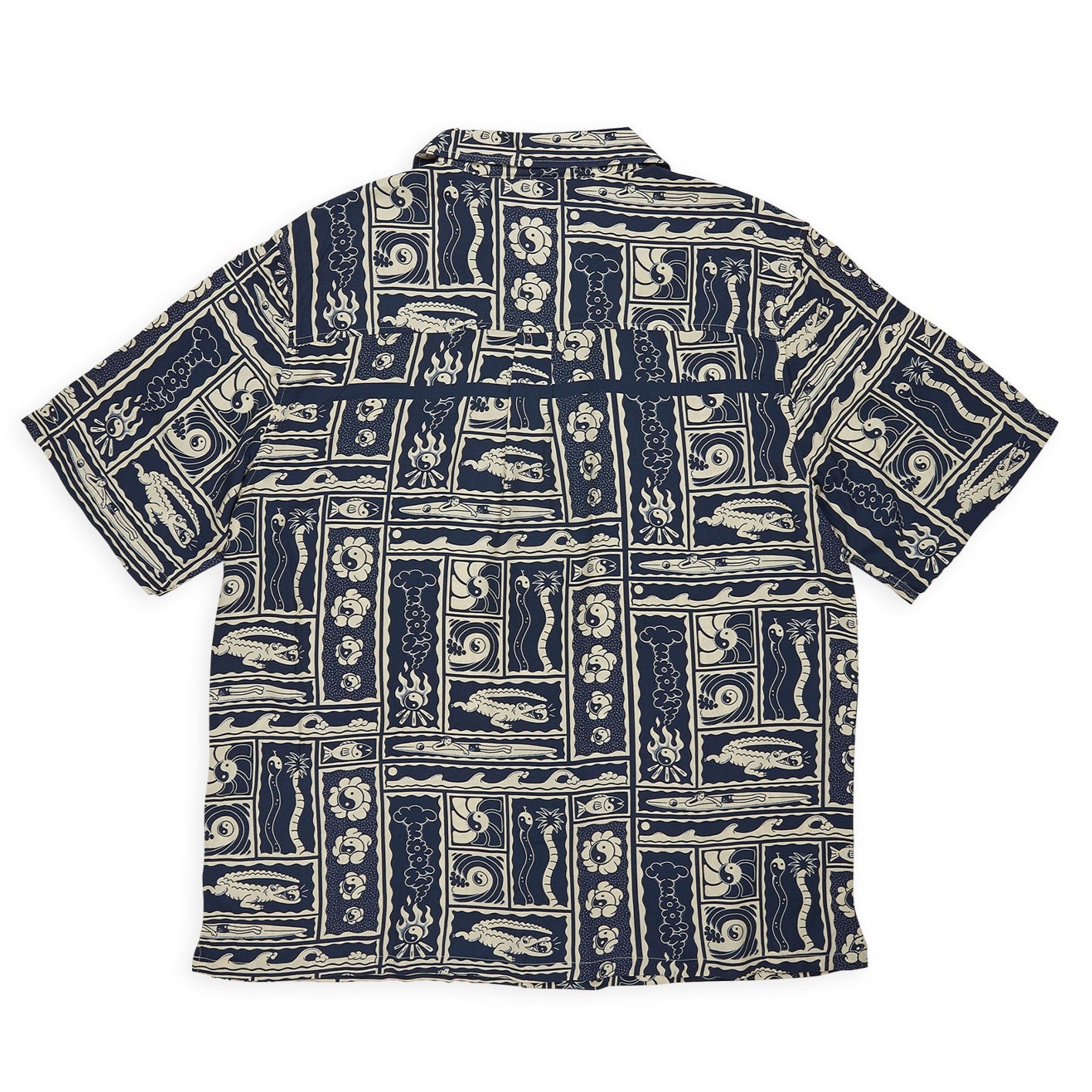 T&C Surf Designs Aloha chemise manches courtes - Navy Kenny Camp