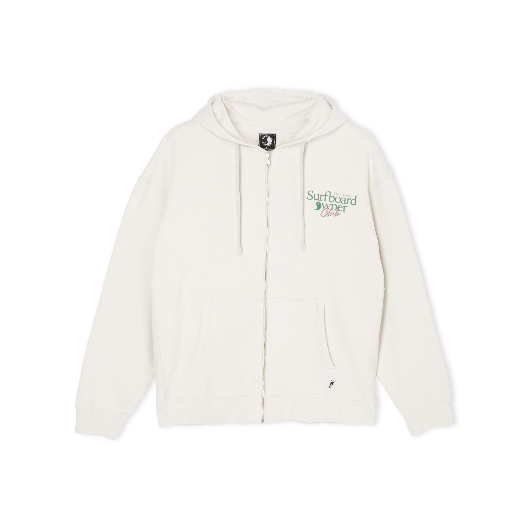 T&amp;C Surf Designs Owner Full Zip Sweat Hoodie-Light Gray