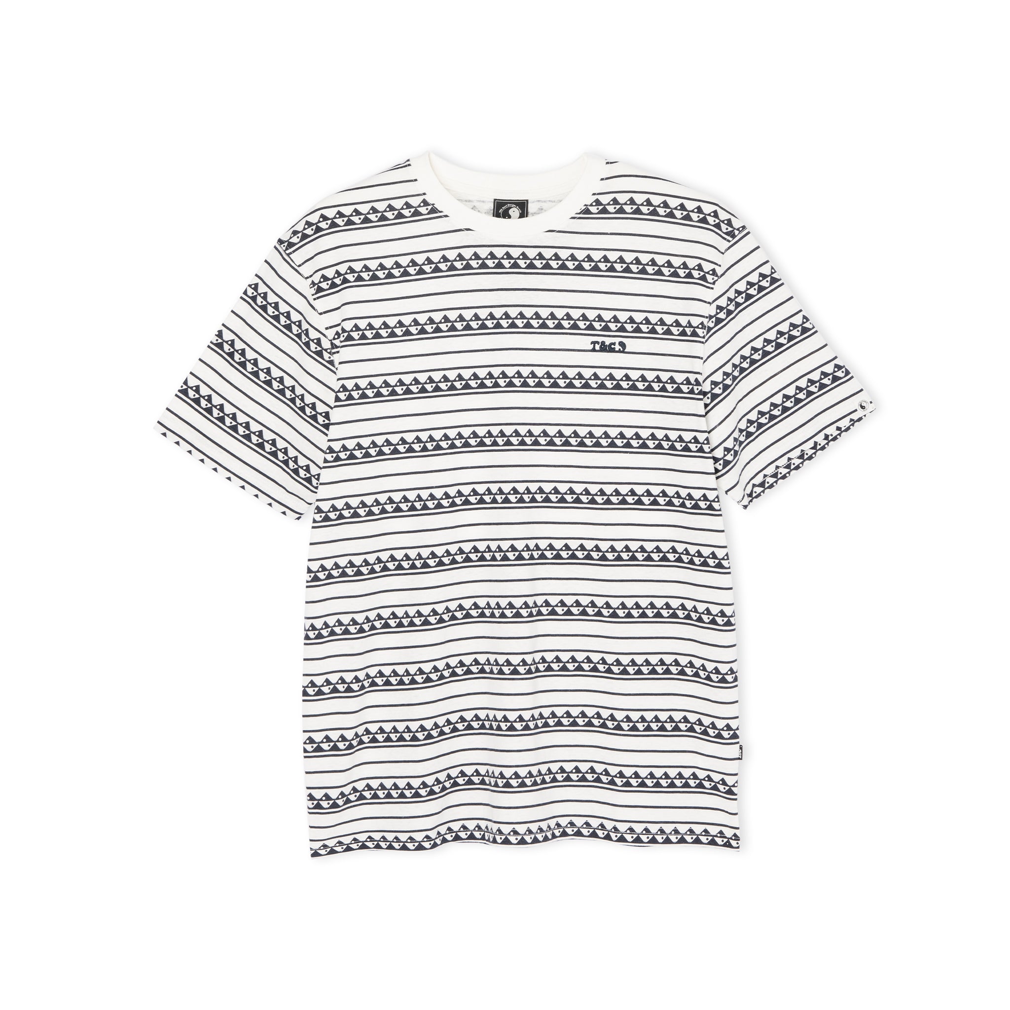 T&amp;C Surf Designs KNY Stripes S/S Tee-Navy