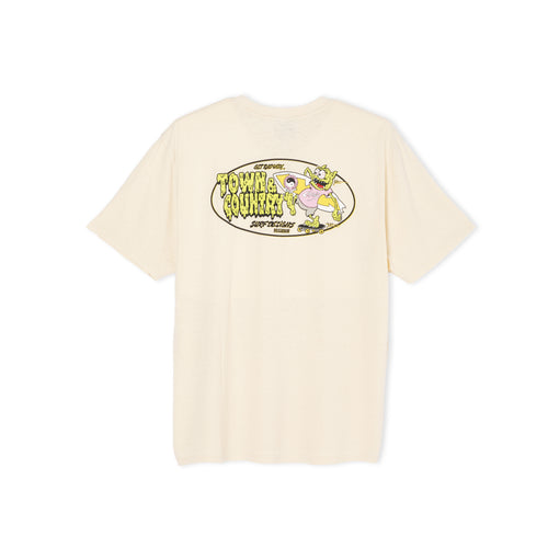 T-shirt de manga curta Get Rad da T&C Surf Designs - Bege