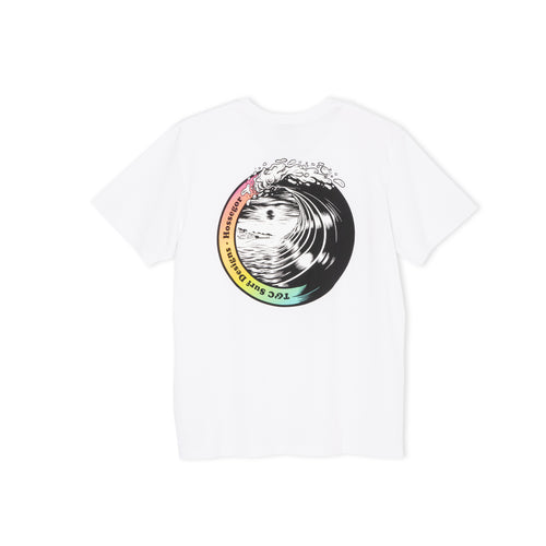 T-shirt de manga curta Destination da T&C Surf Designs - Branca