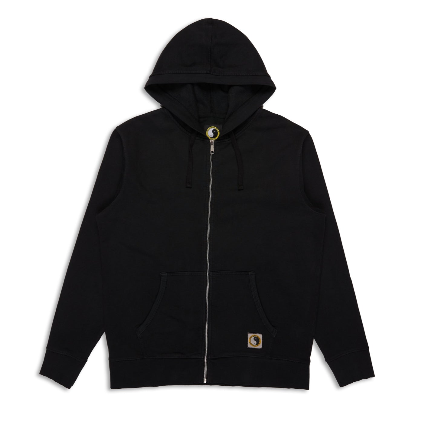 T&C Surf Designs Plain Full Zip Hooded Sweatshirt - Black