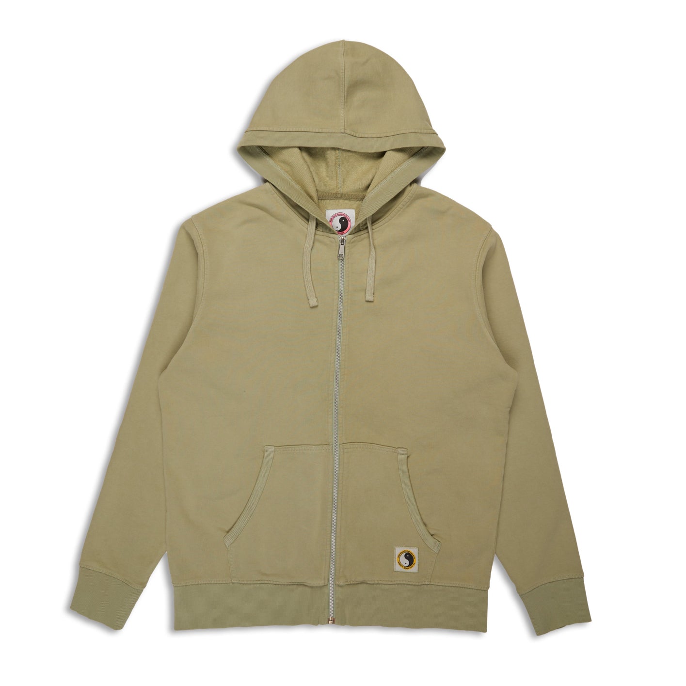 T&C Surf Designs Plain Full Zip Hooded Sweatshirt - Sage