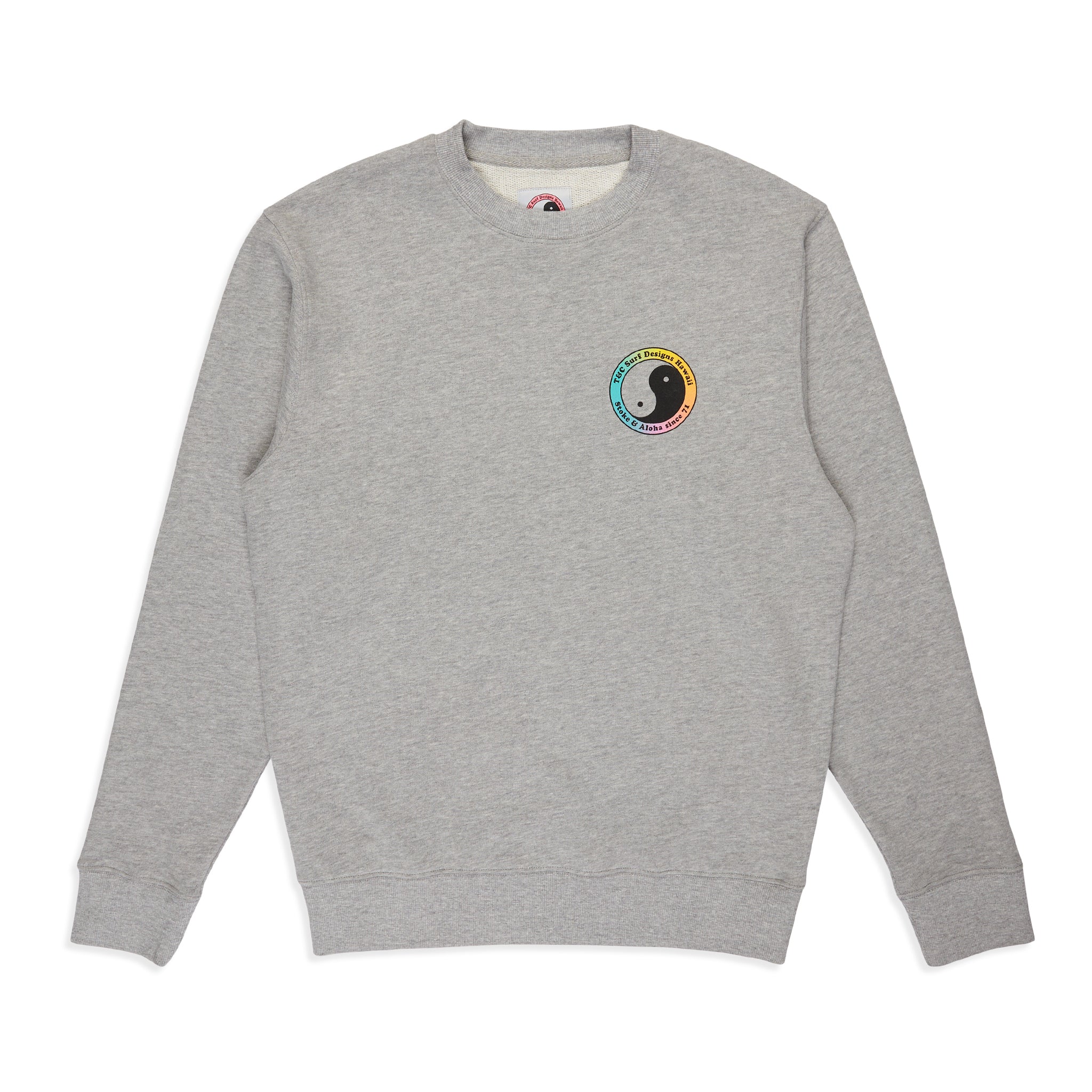 T&C Surf Designs YY 71 Crew Sweat- Heather Grey