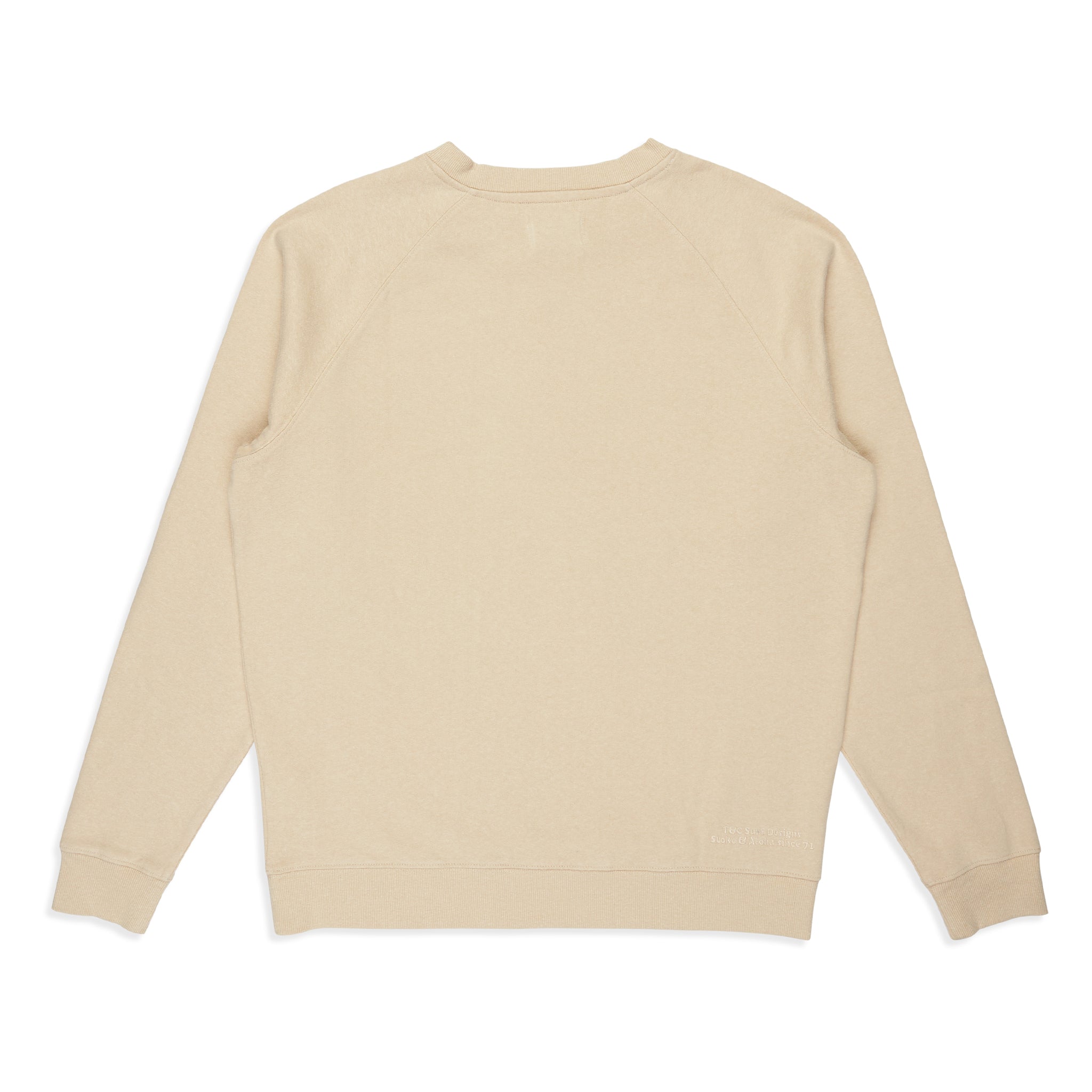 T&C Surf Designs Plain Crew Sweat - Natural