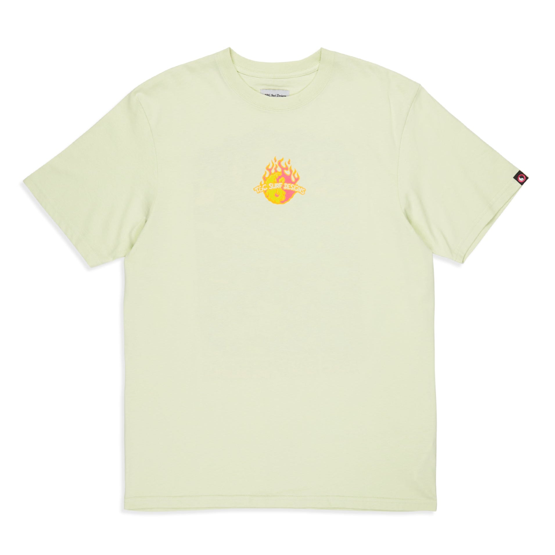 T&C Surf Designs Jon Earthly Delights S/S T-Shirt - Lime Cream
