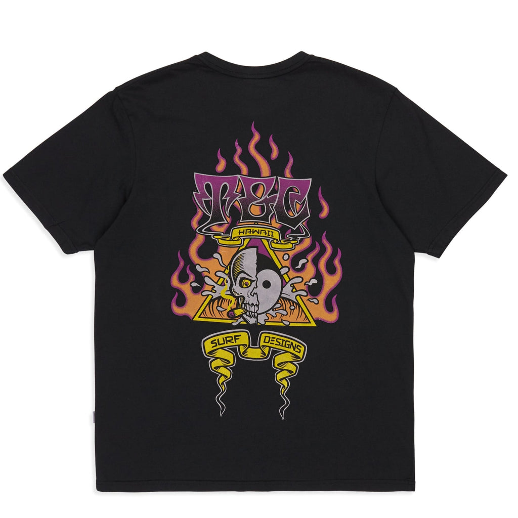 T&C Surf Designs Flame S/S T-Shirt - Black