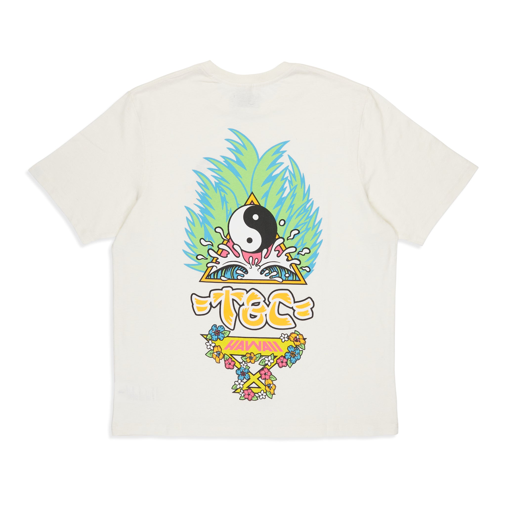 T&C Surf Designs Palms S/S T-Shirt - Off White