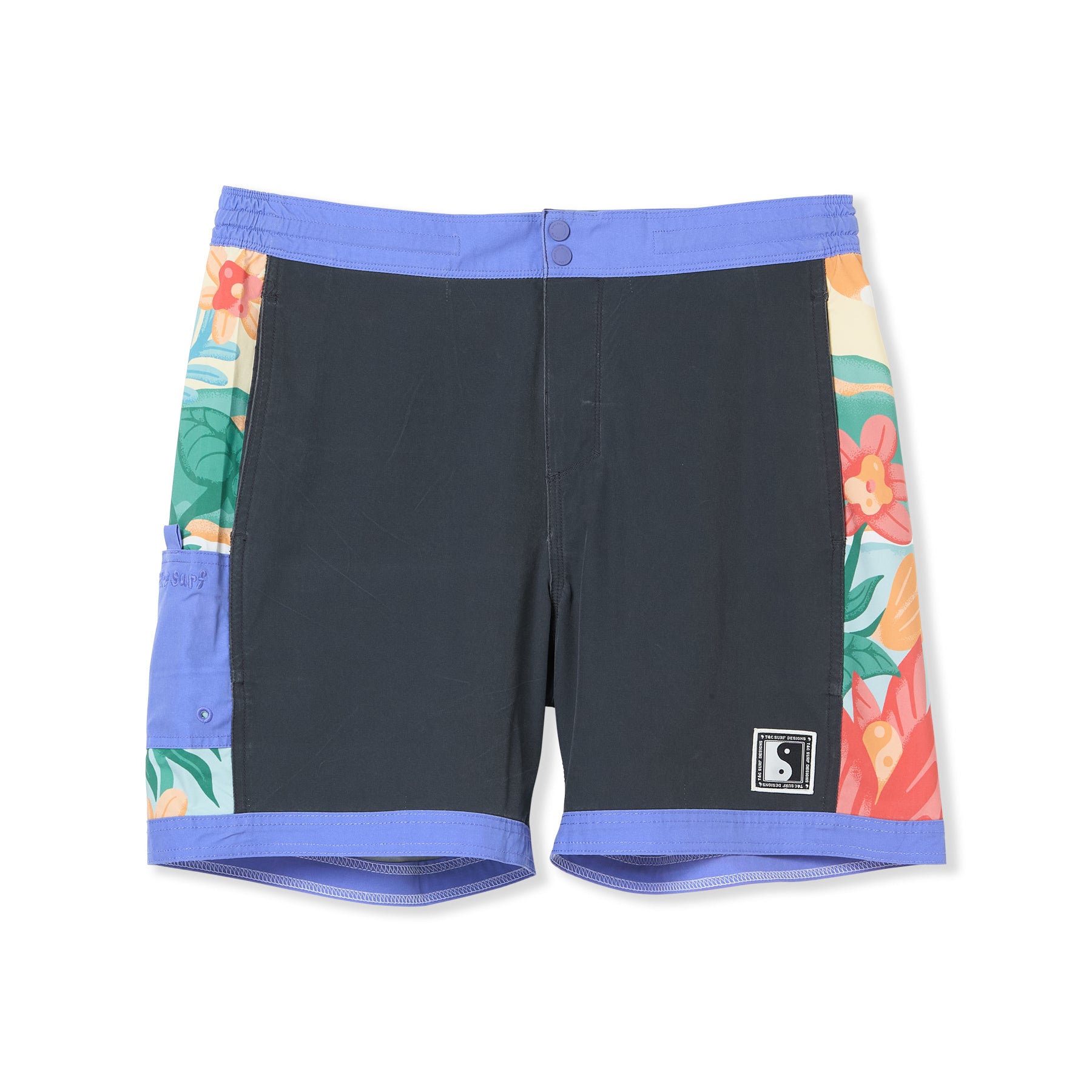 T&amp;C Surf Designs Beach Park 18" Beach Short-Wash Black