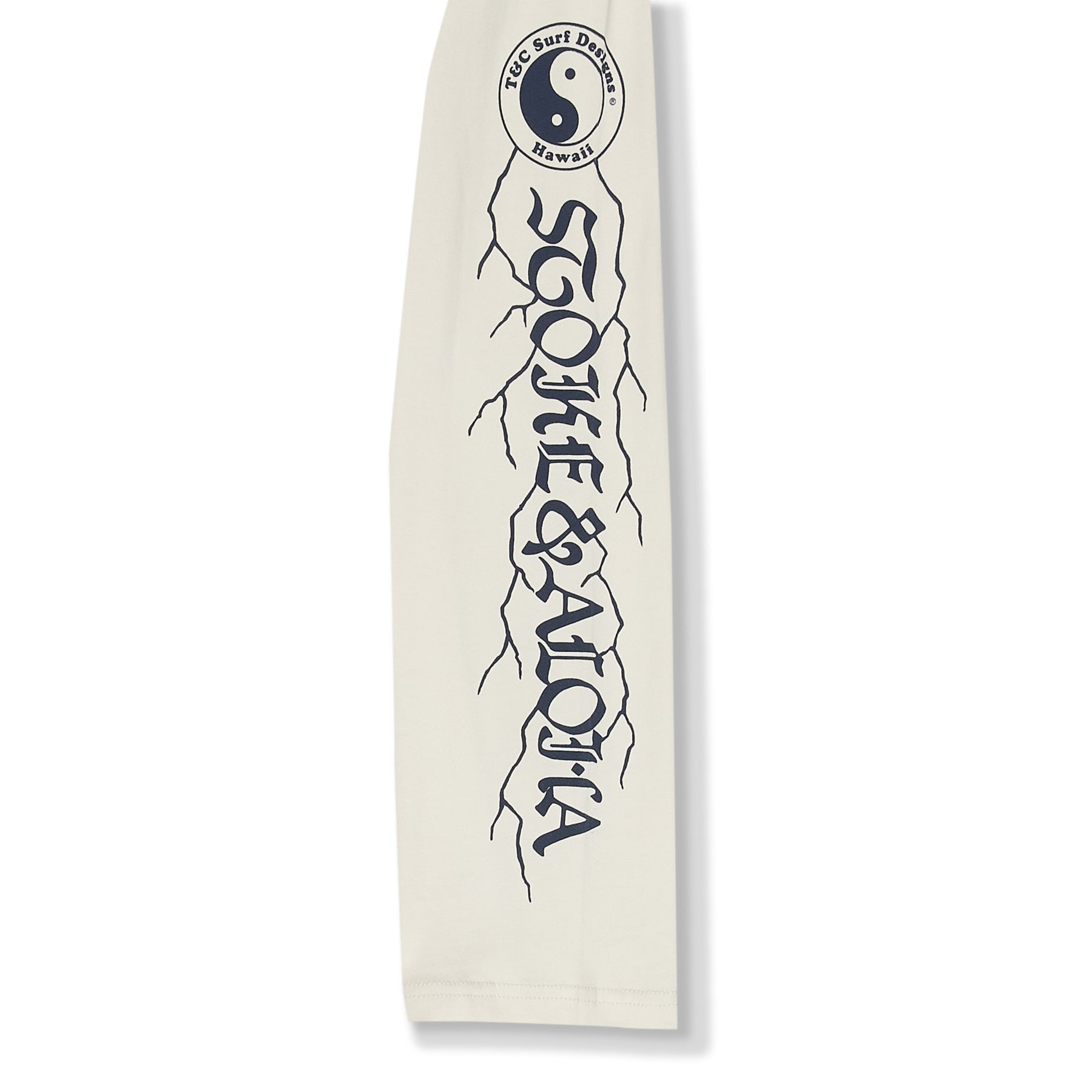 T-shirt de manga comprida T&C Surf Designs Koï Lightning - Cinza Claro