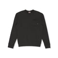 T-shirt T&C Surf Designs YY 71 Pocket Crew, cor preta com lavagem de suor.