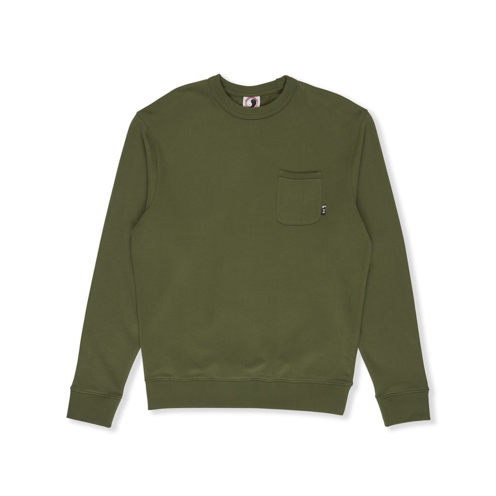 YY 71 Pocket Crew Sweat-Military Green