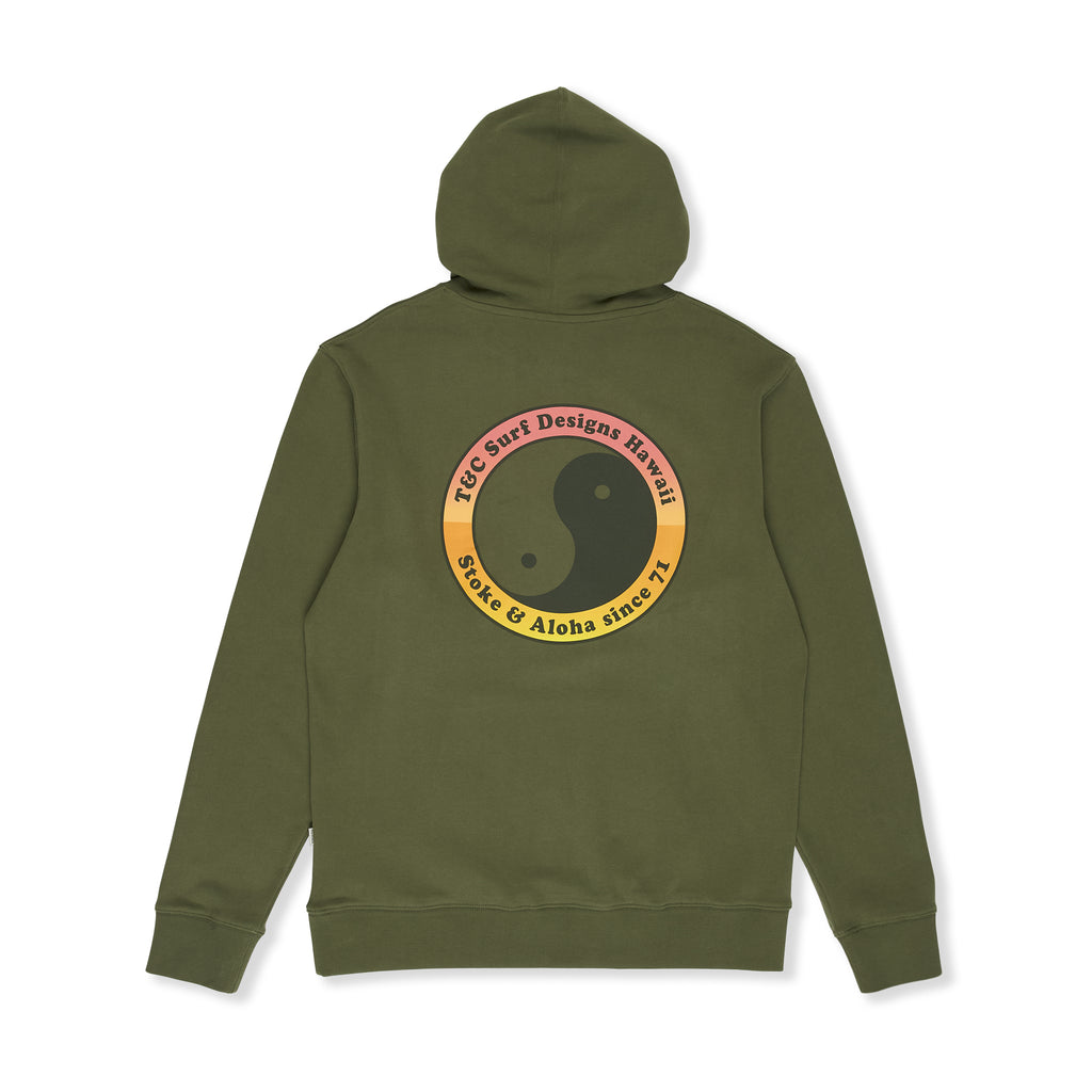 Sweatshirt com capuz T&C Surf Designs YY 71 Logo - Verde Militar