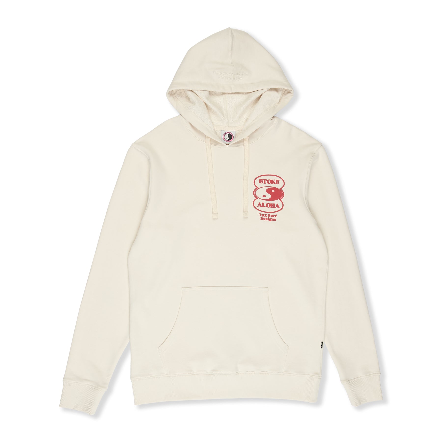 Sweatshirt com capuz oval T&C Surf Designs - Branco Vintage