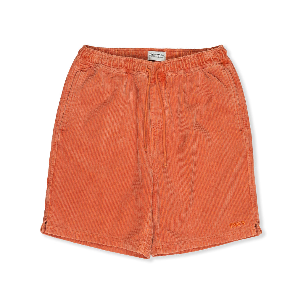 T&amp;C Surf Designs Corduroy Beach Short19"-Rust