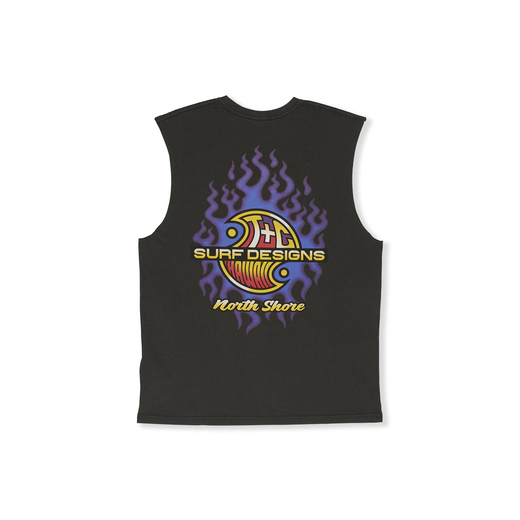 T-shirt de manga curta T&C Surf Designs Muscle - Preto