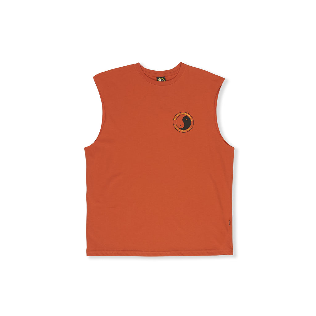 T-shirt de alças T&C Surf Designs YY 71 Logo - Cor ferrugem