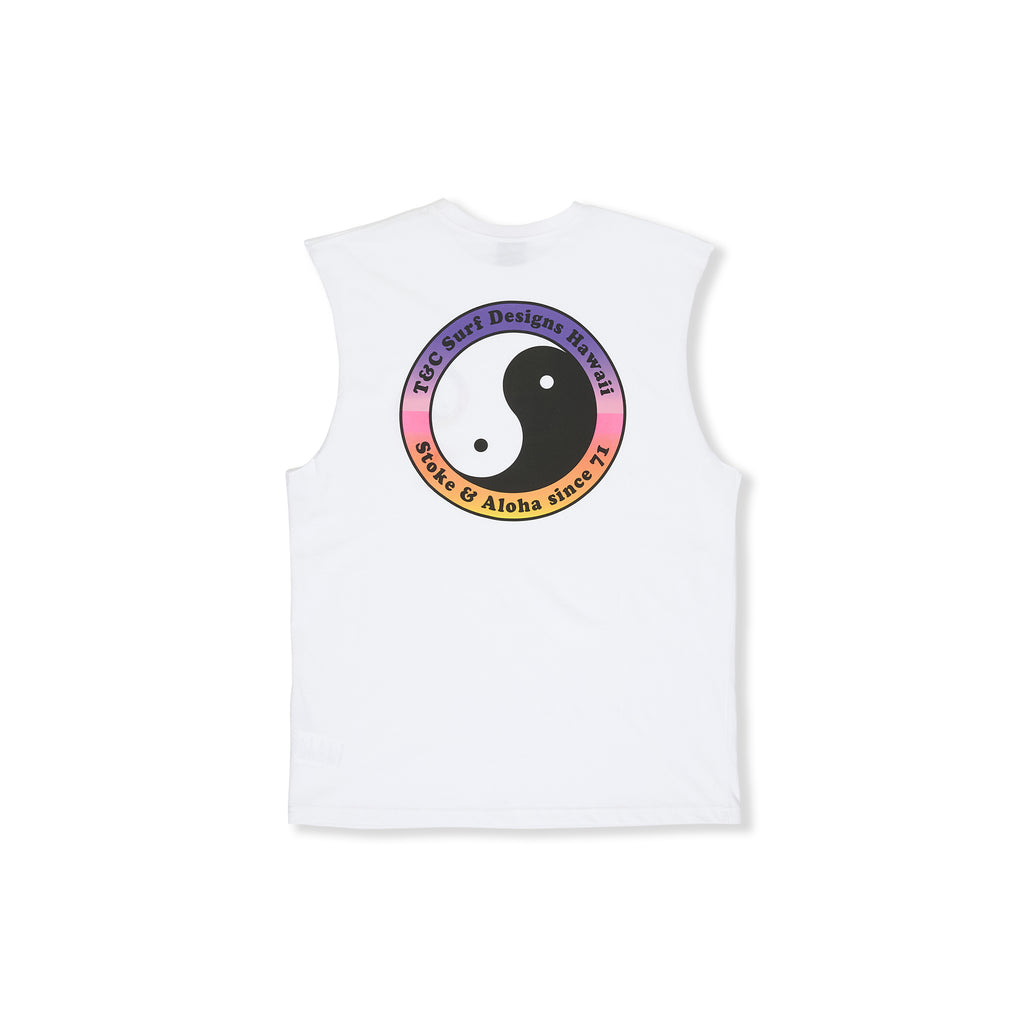 YY 71 Logo Muscle Débardeur -White