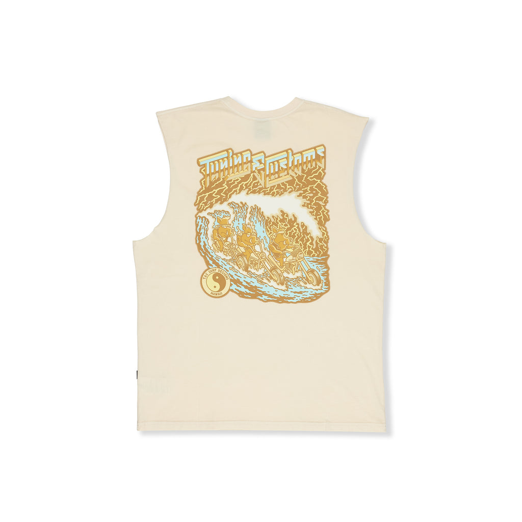 T&C Surf Designs Muscle S/S T-Shirt - Branco Vintage
