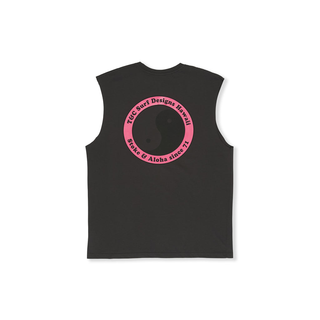 T-shirt de alças T&C Surf Designs YY 71 Logo - Lavagem Preta