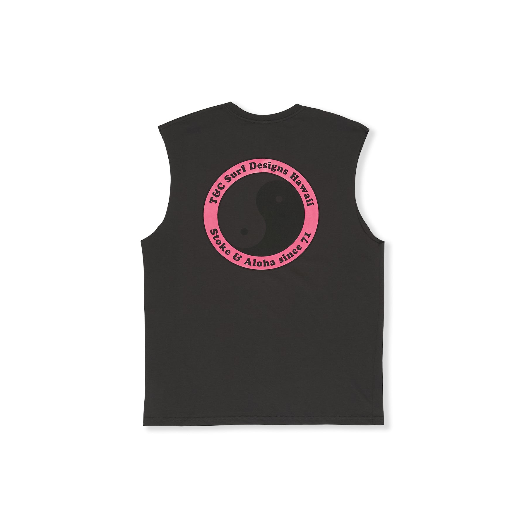 T-shirt de alças T&C Surf Designs YY 71 Logo - Lavagem Preta