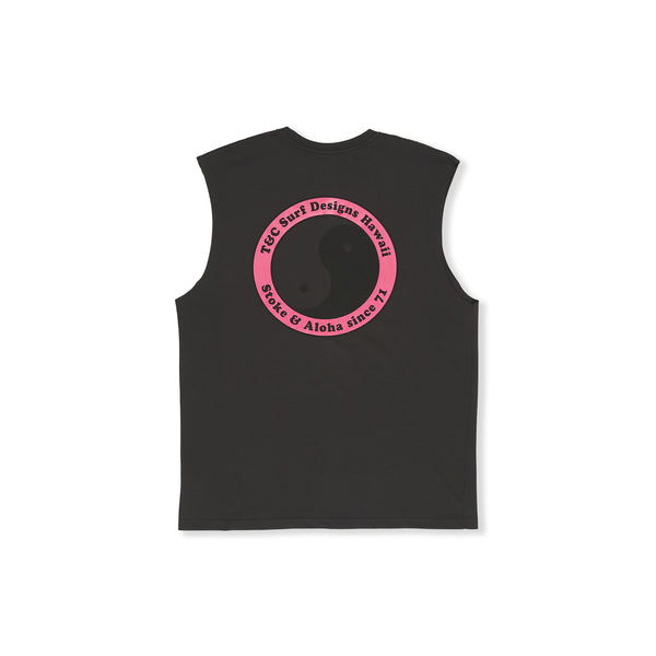 T-shirt de alças T&C Surf Designs YY 71 Logo - Lavagem Preta