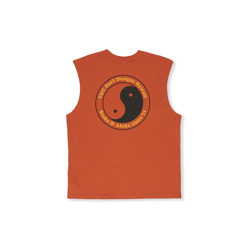 T-shirt de alças T&C Surf Designs YY 71 Logo - Cor ferrugem