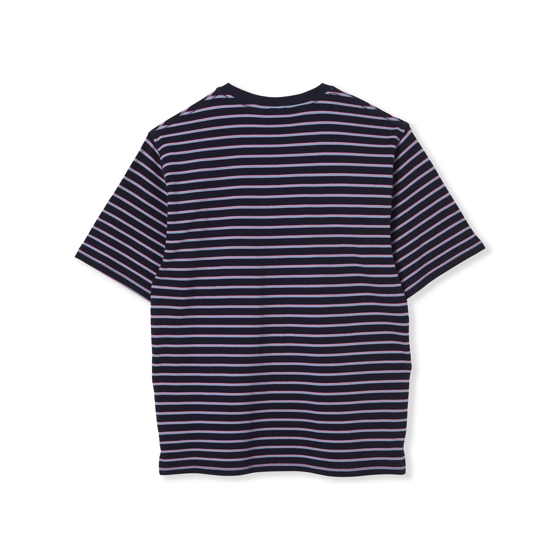 T-shirt de manga curta às riscas tingida com fios T&C Surf Designs PK - Azul Marinho