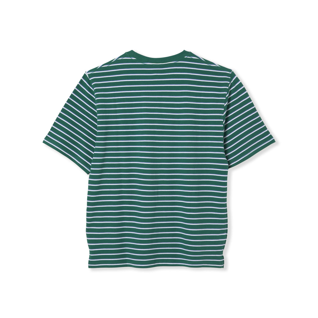 T-shirt de manga curta às riscas tingida com fios T&C Surf Designs PK - Verde