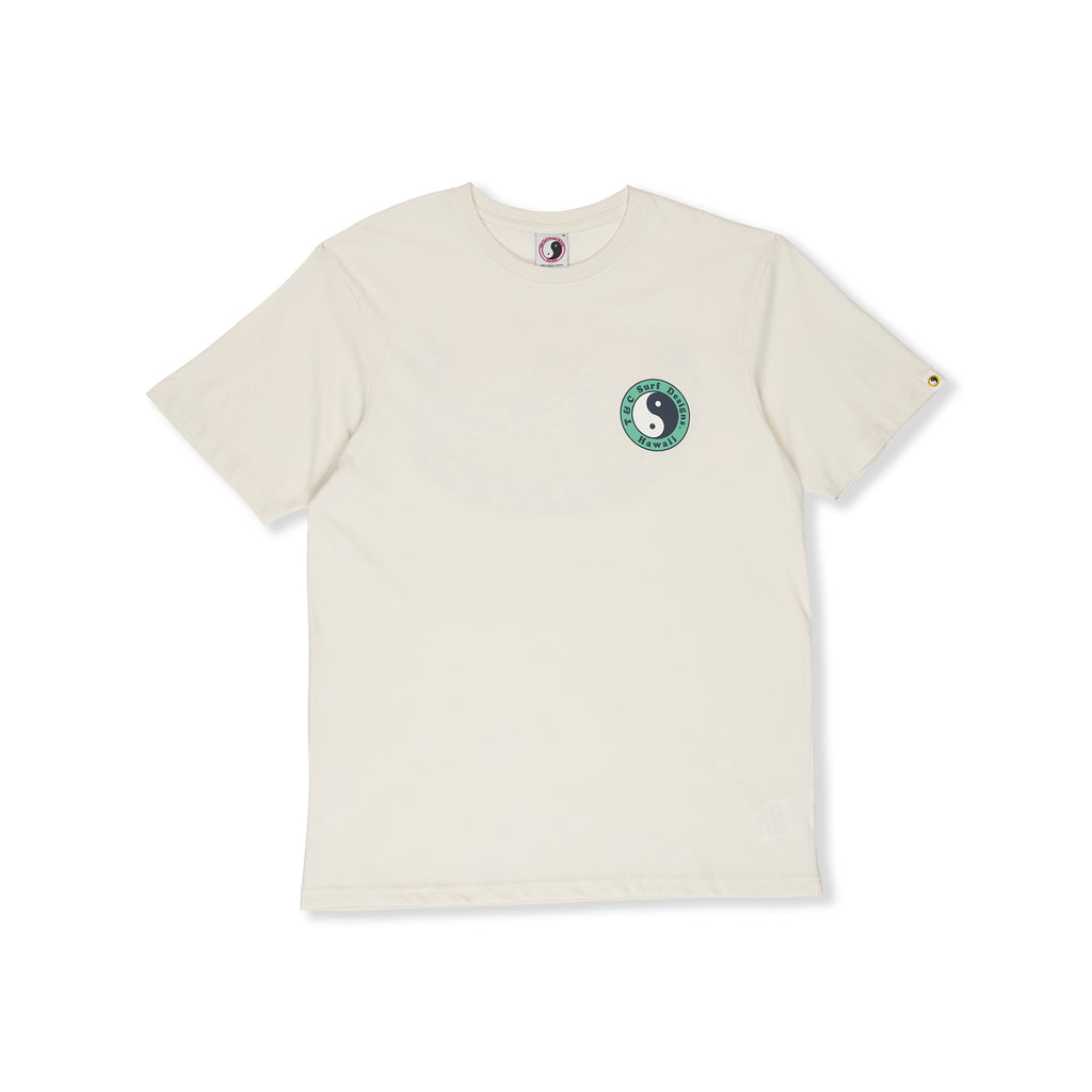T-shirt de manga curta Kenny Sun Set da T&C Surf Designs - Branco Vintage