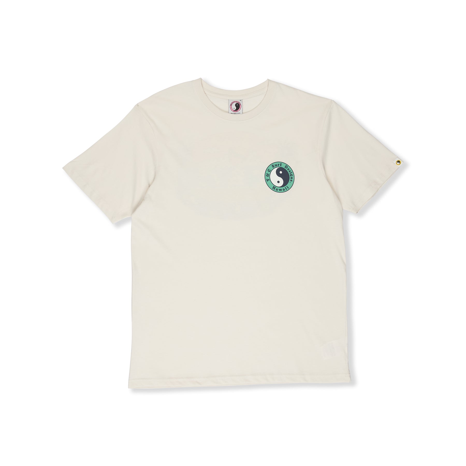 T-shirt de manga curta Kenny Sun Set da T&C Surf Designs - Branco Vintage