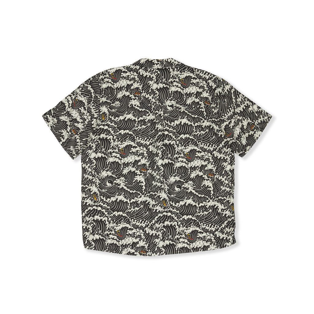 T&amp;C Surf Designs Aloha S/S Shirt - Fatigue Black