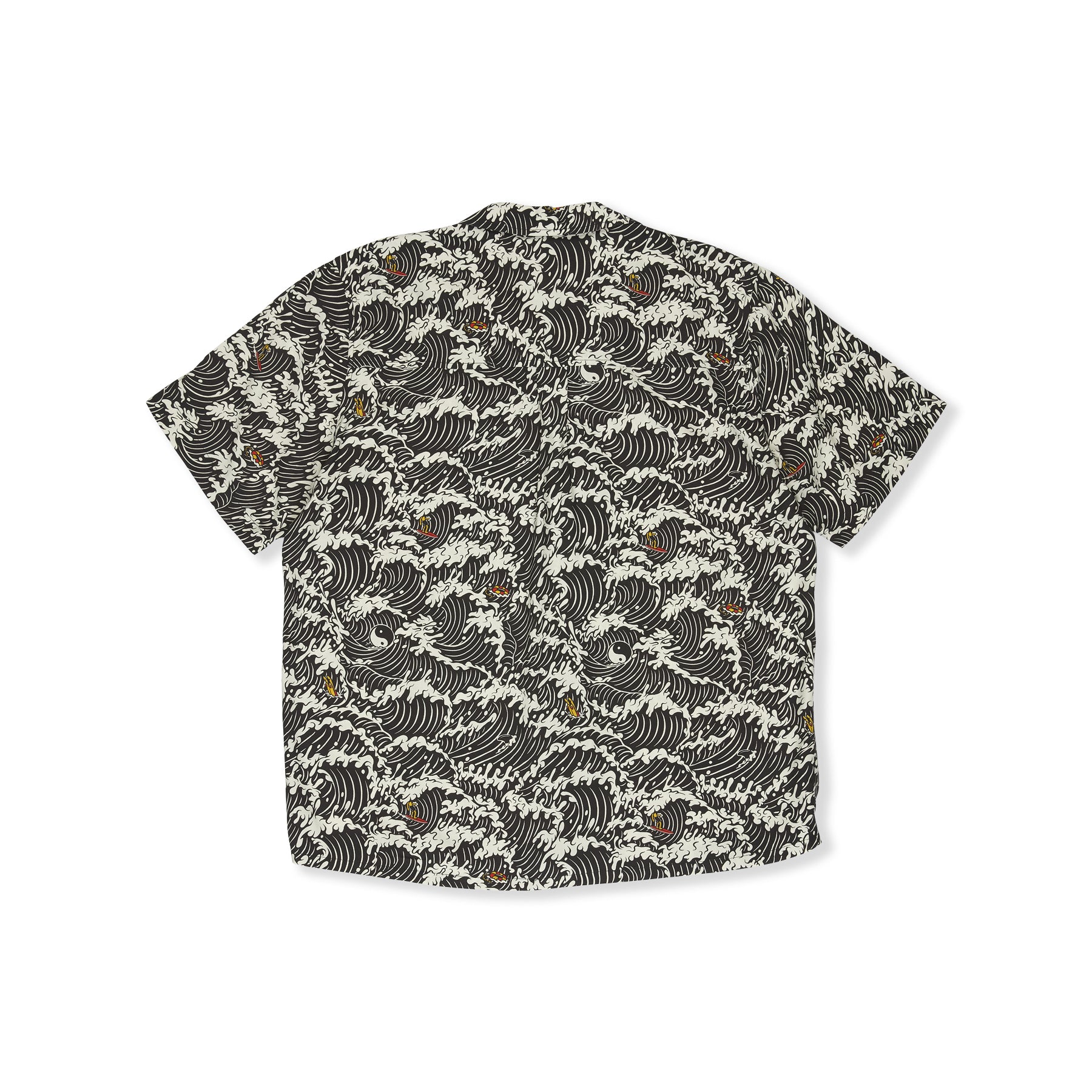 Camisola de manga curta Aloha da T&C Surf Designs - Preto Militar