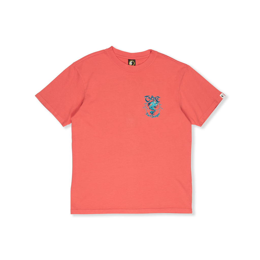 T-shirt de manga curta T&C Surf Designs Funco Koi - Vermelha (usada)