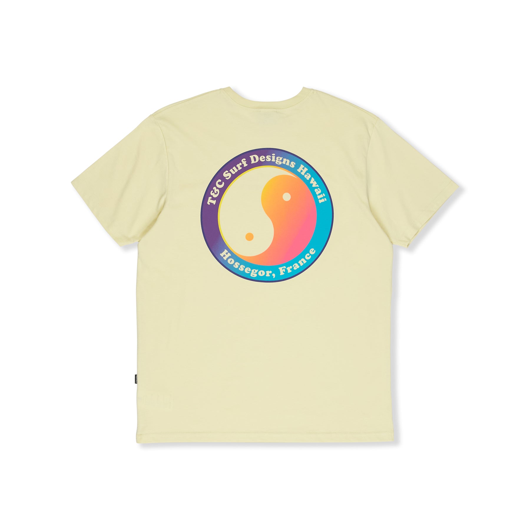 T-shirt de manga curta T&C Surf Designs Pearl Destination Hossegor - Verde sálvia (usada)