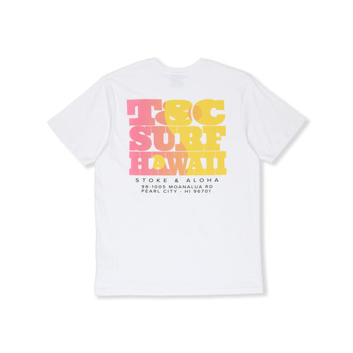 T-shirt de manga curta T&C Surf Designs Filter - Branca