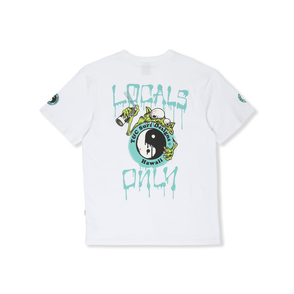 T&C Surf Designs Funco YY T-Shirt de manga curta - Branca