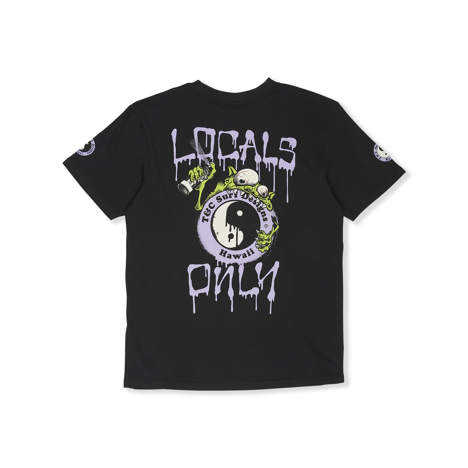 T-shirt de manga curta T&C Surf Designs Funco YY - Preto Militar