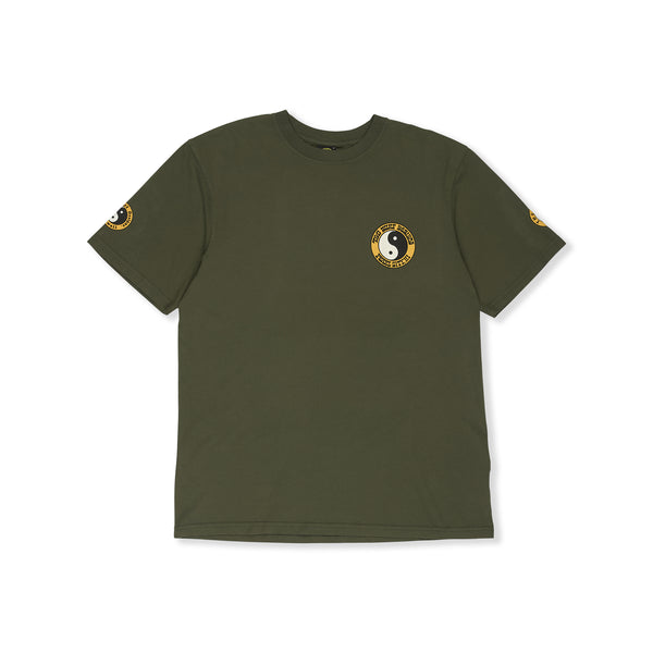 T-shirt de manga curta T&C Surf Designs Surf Service - Cor escura militar