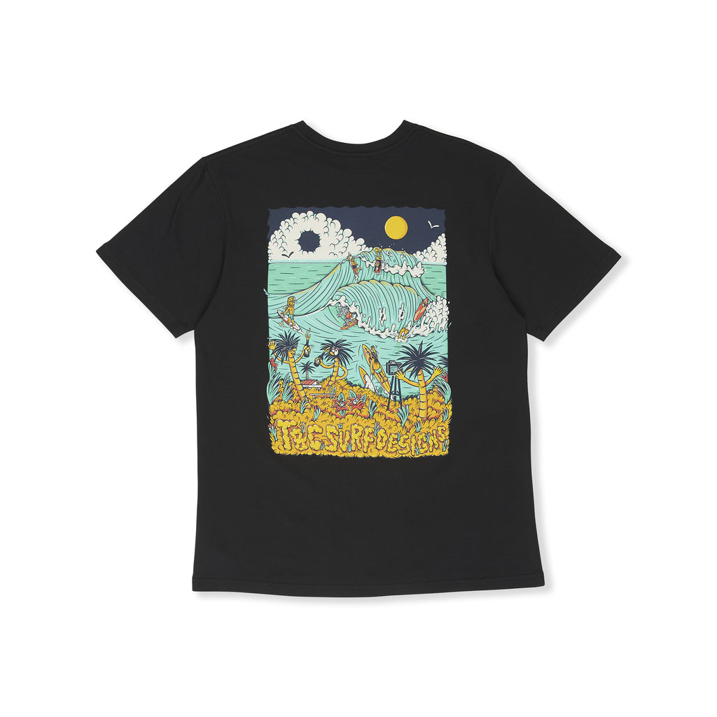 T&amp;C Surf Designs Kenny Scene S/S Tee-Fatigue Black