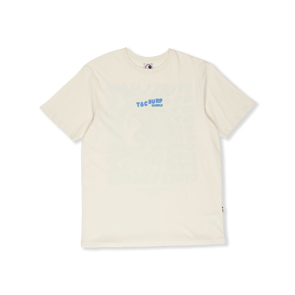T&amp;C Surf Designs Twisted Print S/S Tee-Vintage White