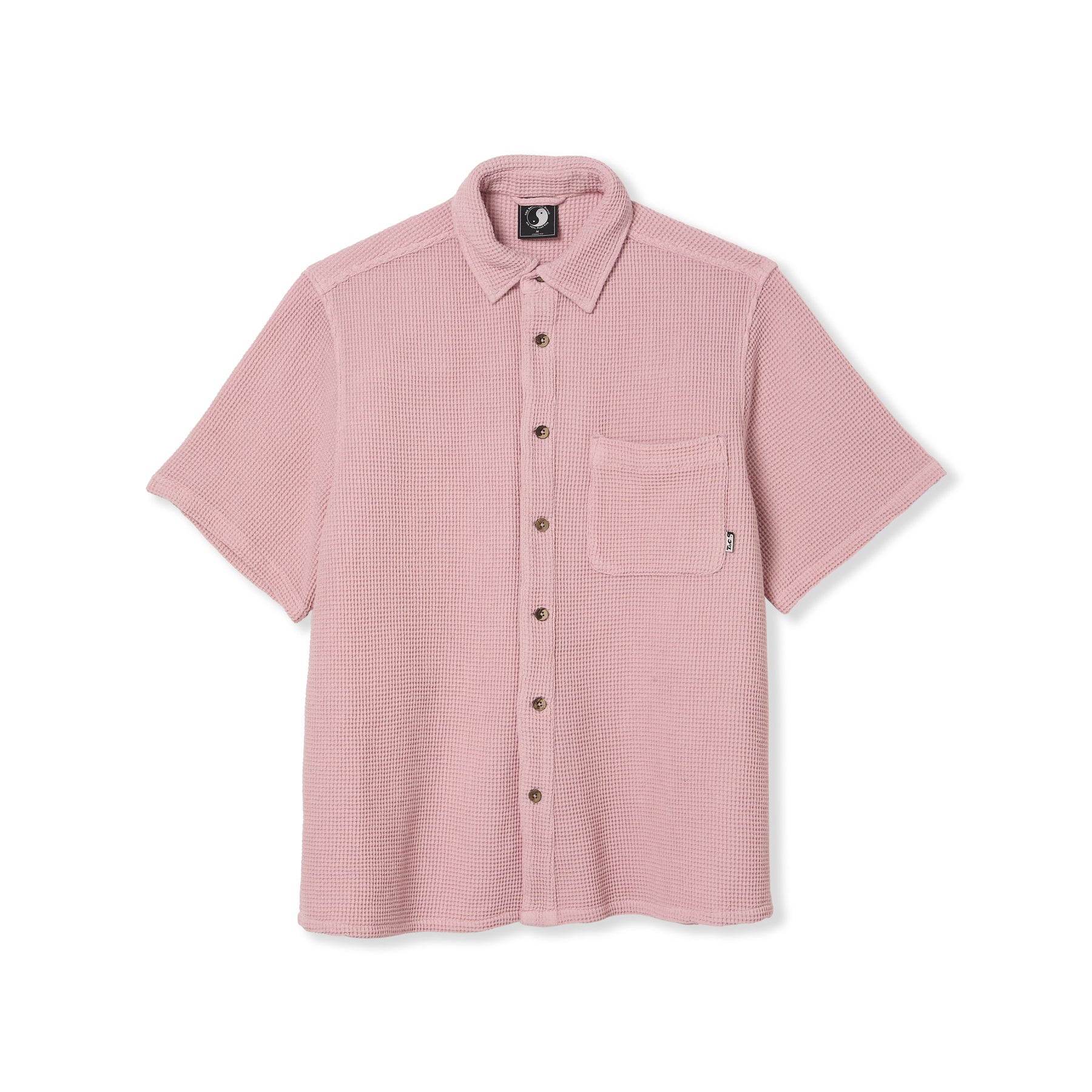 Camisola de manga curta T&C Surf Designs Waffle - Rosa Antigo