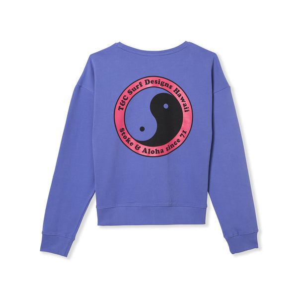 T&amp;C Surf Designs Women YY 71 Crew Sweat-Blueberry