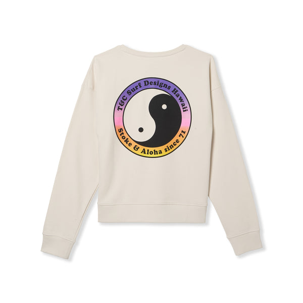 T&amp;C Surf Designs Women YY 71 Crew Sweat-Vintage White