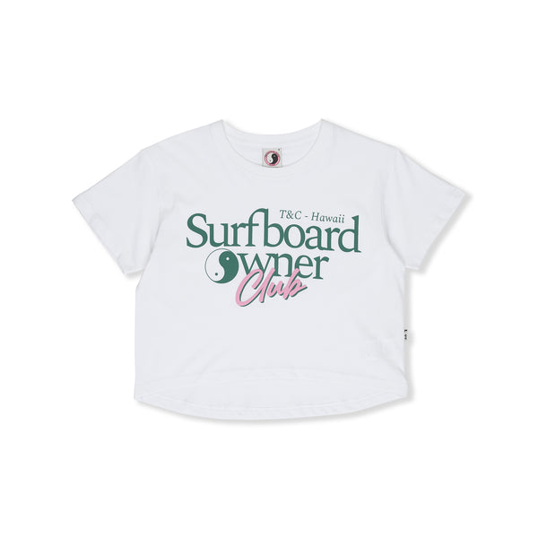 Top cropped T&C Surf Designs Owner - Branco