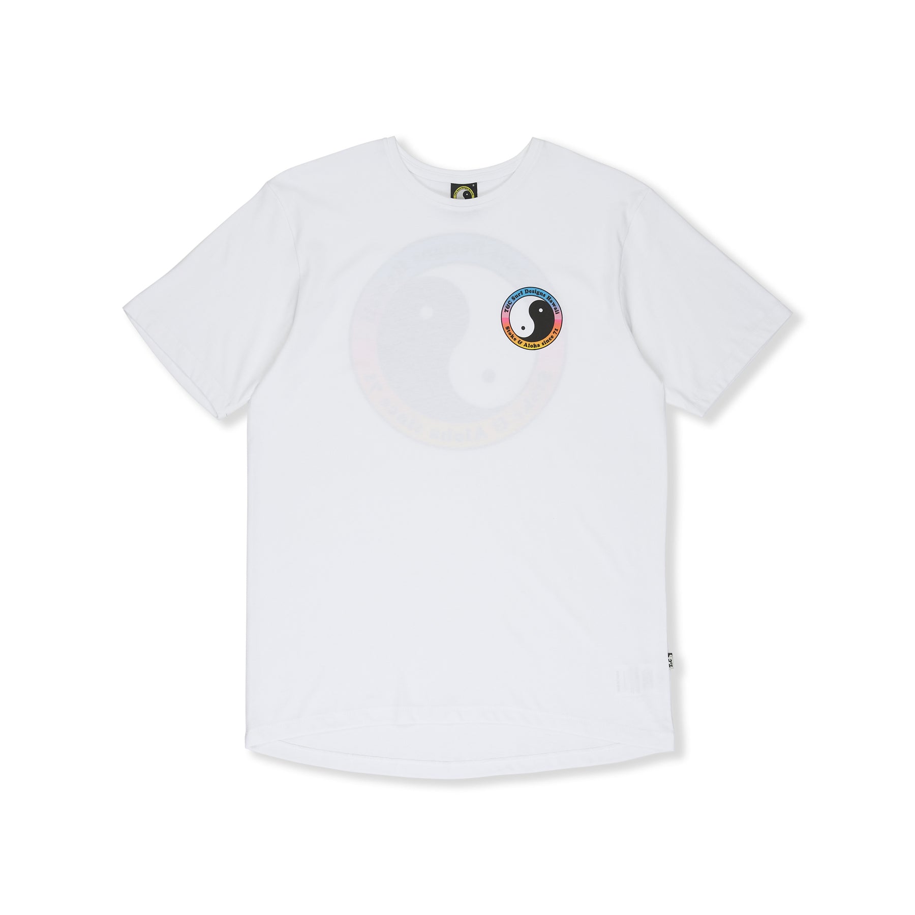 T-shirt de manga curta T&C Surf Designs YY 71 para mulher - Branca