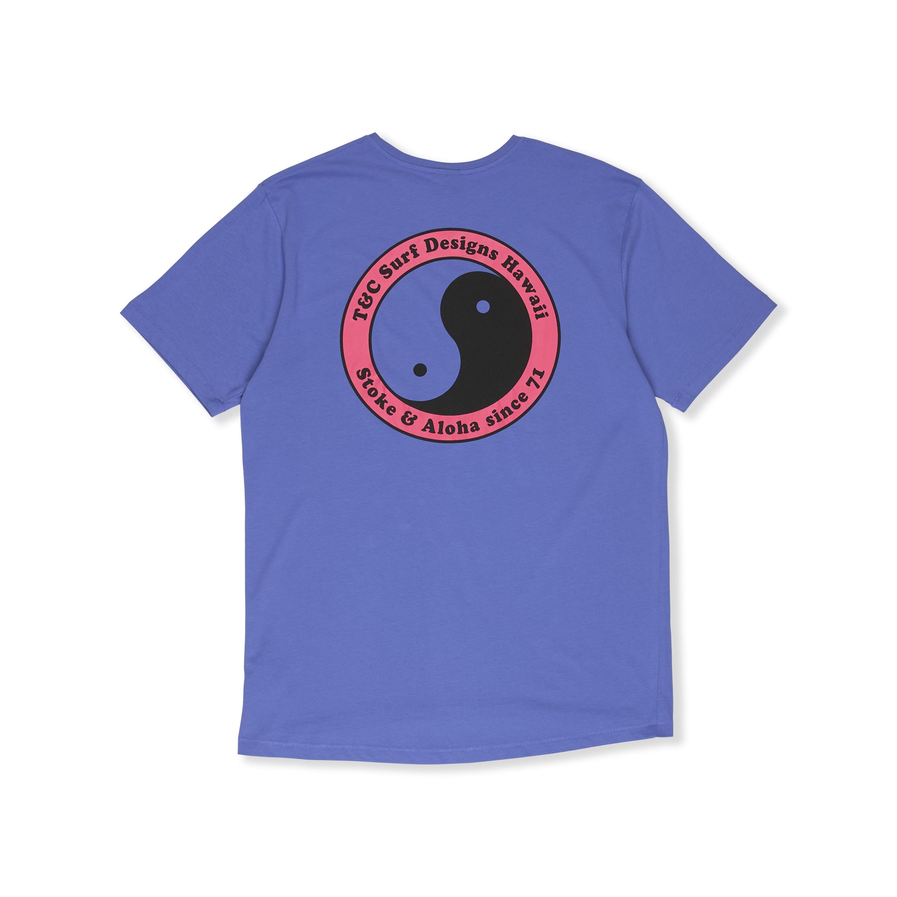T-shirt de manga curta T&C Surf Designs YY 71 para mulher - Azul-mirtilo