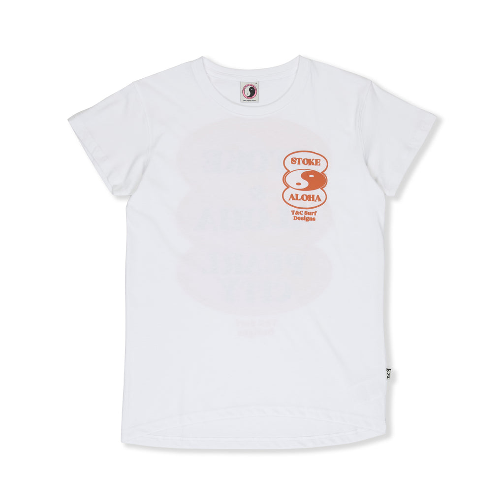 T&amp;C Surf Designs Women Oval S/S-Tee-White