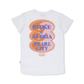 T-shirt de mulher T&C Surf Designs Oval de manga curta - Branca